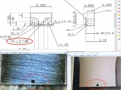 電火花加工-表面0.05鏡面無(wú)塌邊_最小孔0.1mm